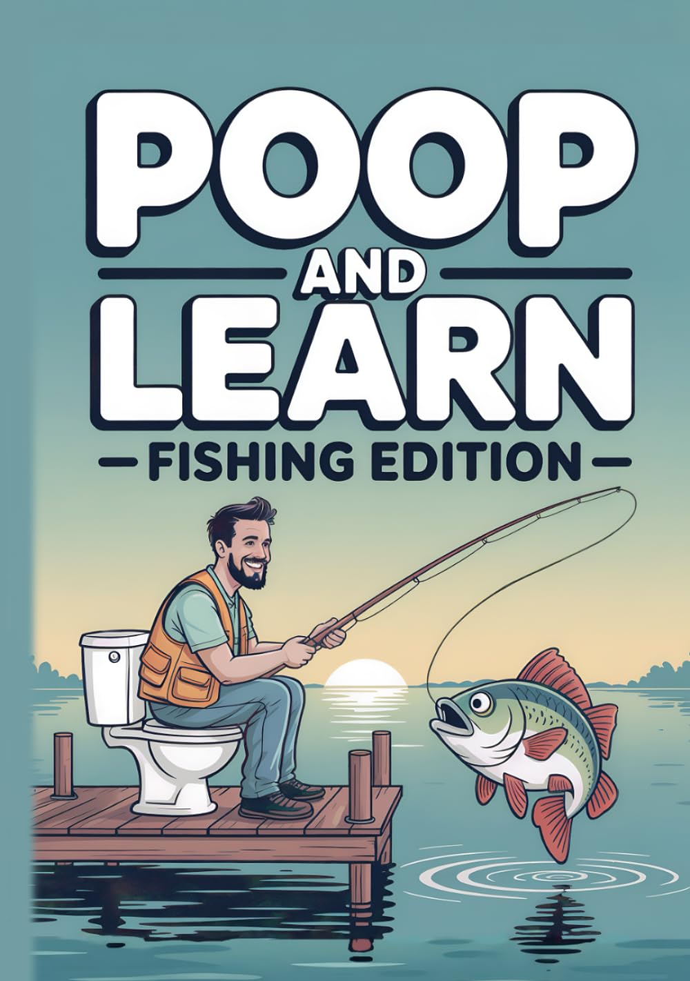 Poop And Learn Fishing Edition: Hilarious Fishing Facts For Your Time On The Throne. Funny Fishing Gifts For Men, Bathroom Reader & Poop Book For Adults. General education