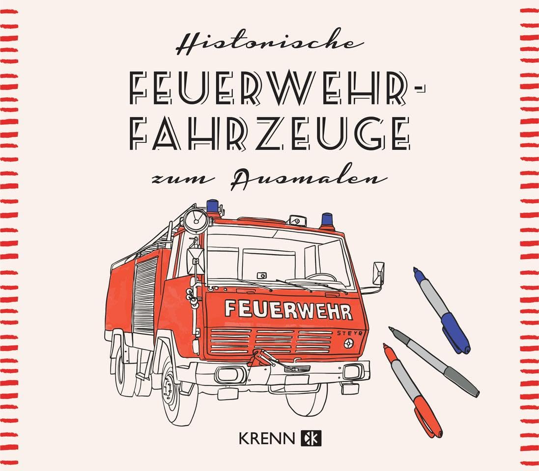 Österreichische Feuerwehrautos zum Ausmalen (Die Mopeten) Manga