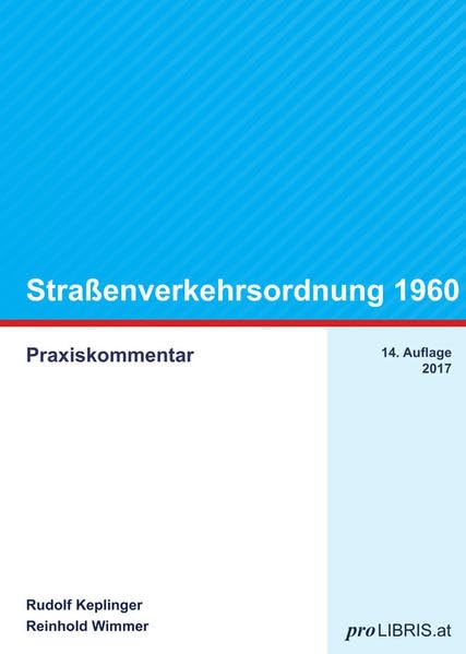 Straßenverkehrsordnung 1960: Praxiskommentar Law