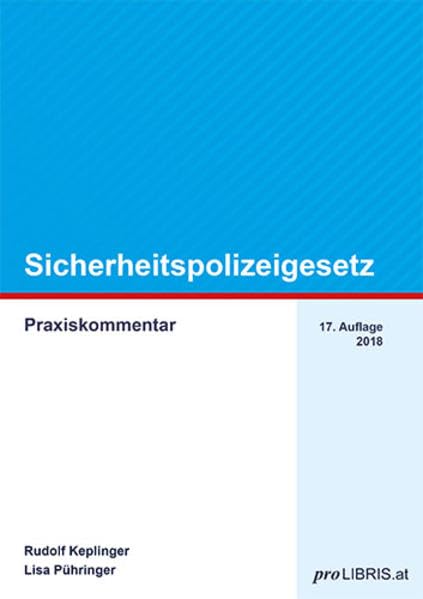 Product Image: Sicherheitspolizeigesetz: Praxiskommentar