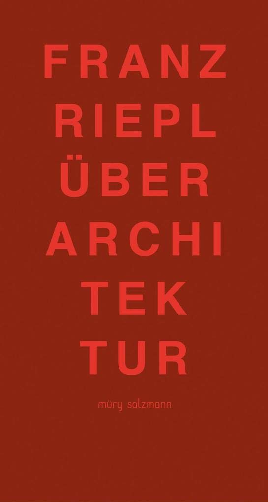 Über Architektur Architecture