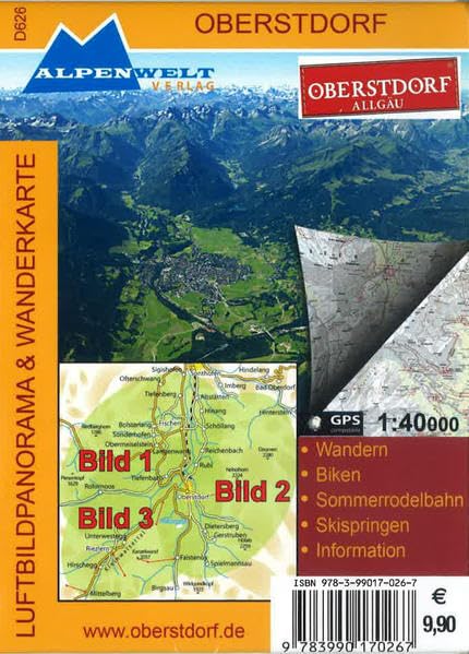 Luftbildpanorama & Wanderkarte - Oberstdorf - Allgäu Leisure, Home & Garden Books