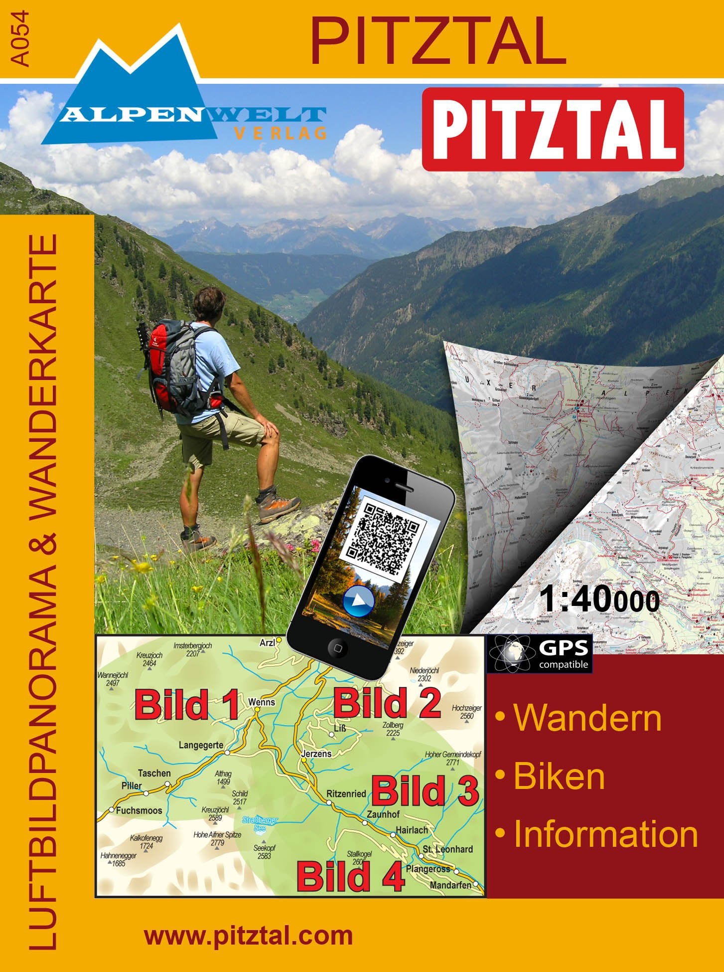 Alpenwelt Wanderkarte Pitztal Maps & Plans