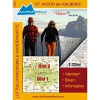 St. Anton am Arlberg 1 : 32 500 Luftbildpanorama & Wanderkarte Leisure, Home & Garden