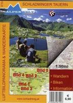 Schladminger Tauern 1 : 50 000 Luftbildpanorama & Wanderkarte Leisure, Home & Garden