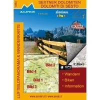 Sextner Dolomiten Dolomiti di Sesto 1 : 35 000 + GPS compatible Luftbildpanorama & Wanderkarten book