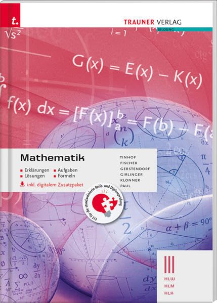 Mathematik III HLW inkl. Übungs-CD-ROM - Erklärungen, Aufgaben, Lösungen, Formeln Study Guides