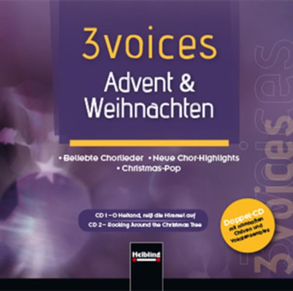 3 voices Advent & Weihnachten, Doppel-CD: 50 Choraufnahmen zur Winter- und Weihnachtszeit Art & Literature