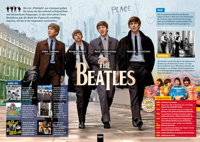 Poster Sekundarstufe: The Beatles (Instrumenten-Poster: Instrumentenkunde im Großformat) Arts & Music