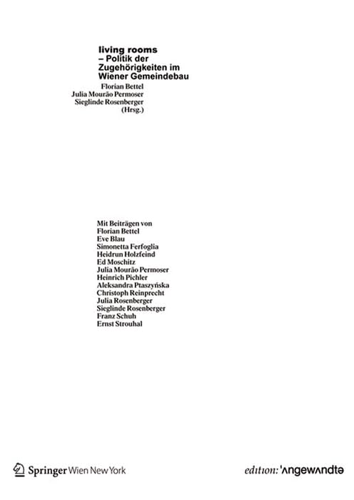 living rooms – Politik der Zugehörigkeiten im Wiener Gemeindebau (Edition Angewandte) Architecture