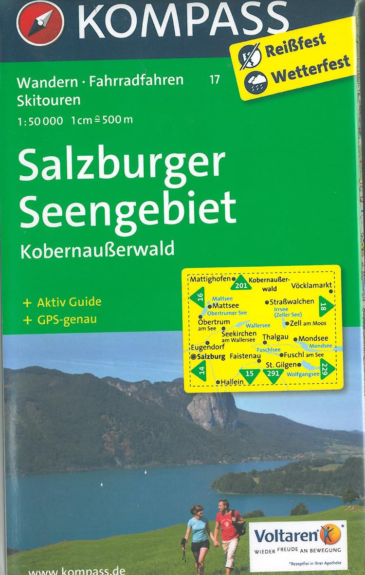 KOMPASS Wanderkarte 17 Salzburger Seengebiet - Kobernaußerwald book