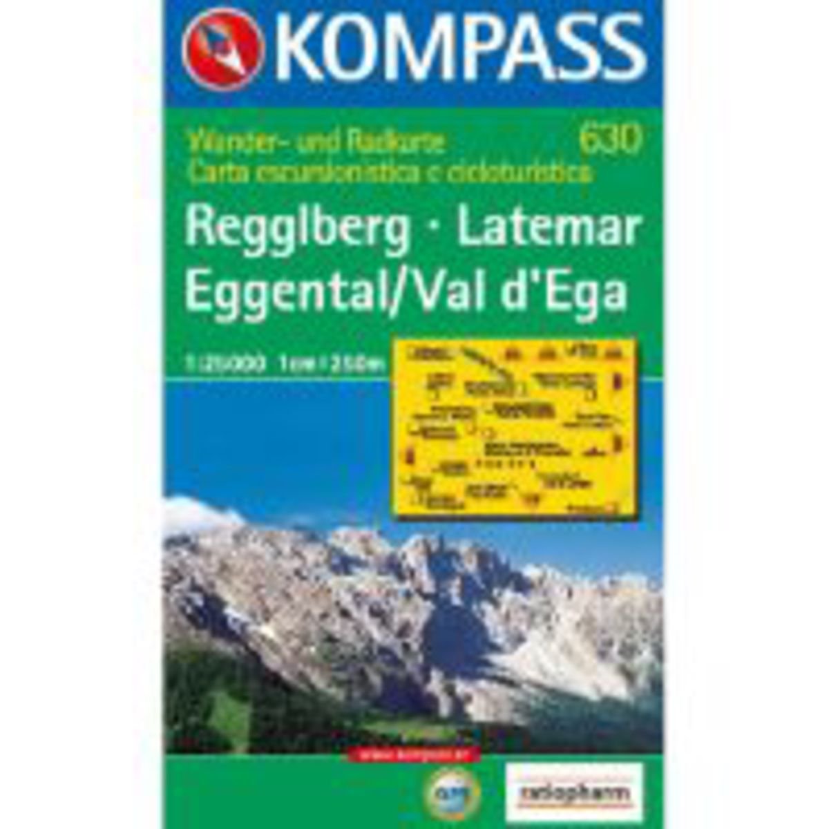 KOMPASS Wanderkarte Regglberg, Latemar, Eggental, Val d'Ega: Wanderkarte mit Radtouren. GPS-genau. 1:25000 (KOMPASS-Wanderkarten, Band 630) Leisure, Home & Garden