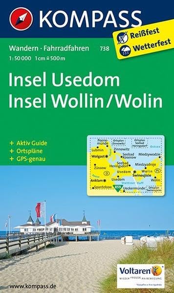 Insel Usedom / Insel Wollin 1 : 50 000 Leisure, Home & Garden