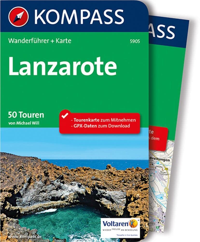 KOMPASS Wanderführer Lanzarote, 50 Touren mit Extra-Tourenkarte: GPS-Daten zum Download Leisure, Home & Garden