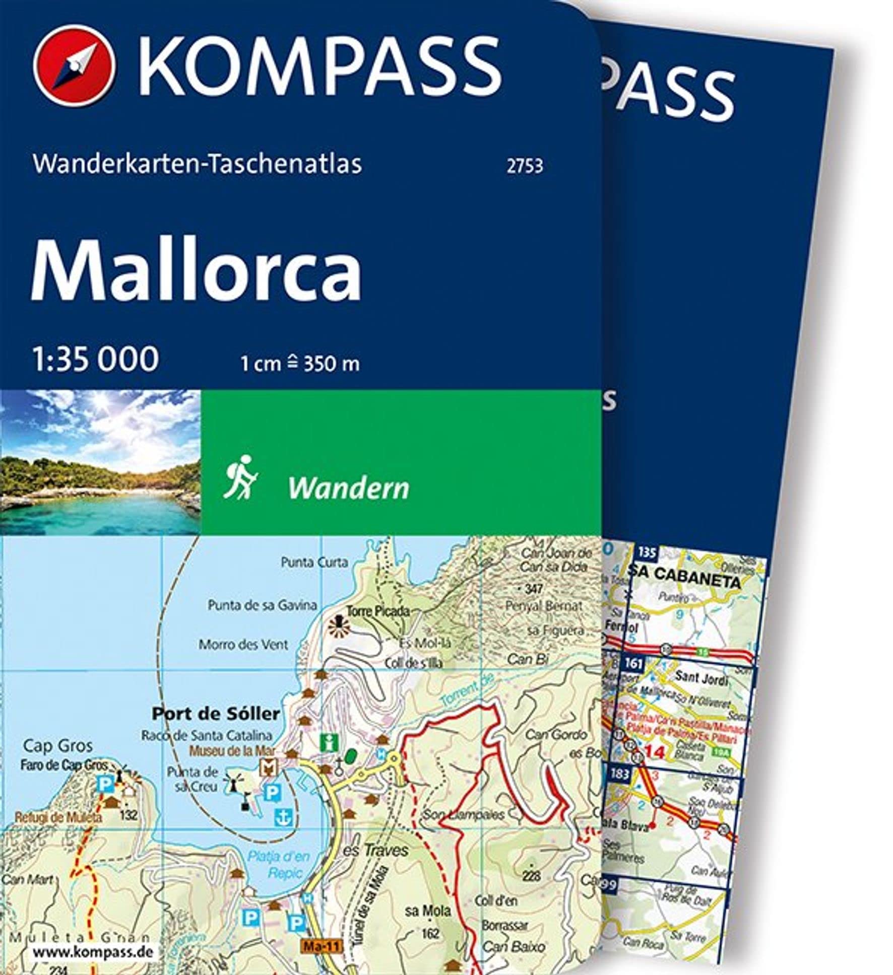 KOMPASS Wanderkarten-Taschenatlas Mallorca Leisure, Home & Garden