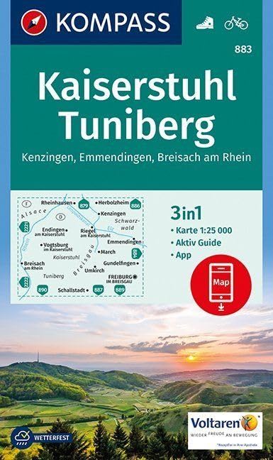 Kaiserstuhl, Tuniberg, Kenzingen, Emmendingen, Breisach am Rhein 1:25 000 Leisure, Home & Garden
