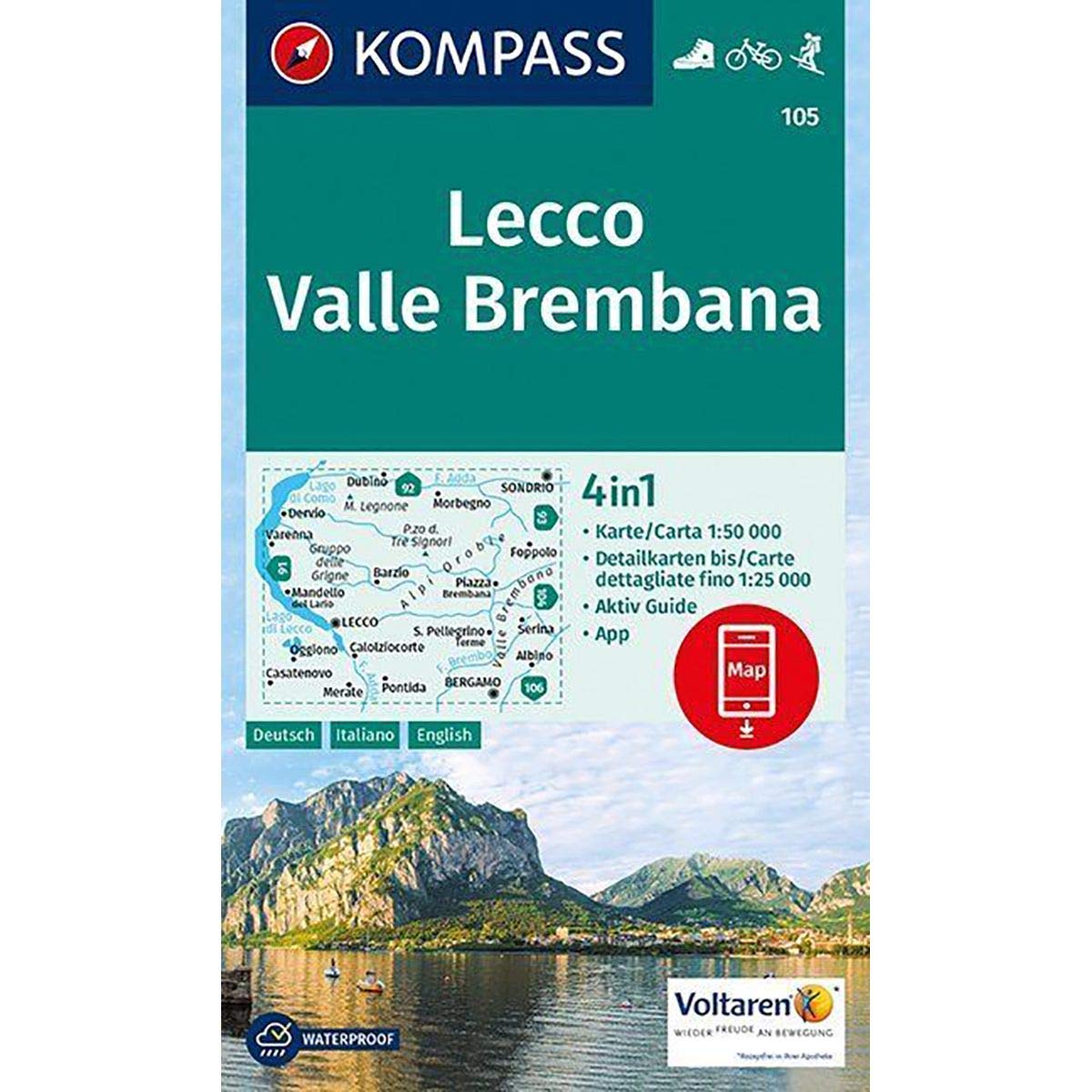 Lecco, Valle Brembana 1:50 000 Leisure, Home & Garden