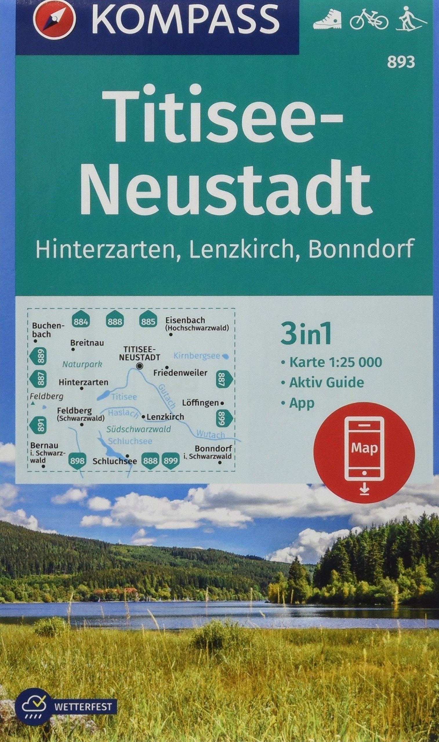 KOMPASS Wanderkarte Titisee-Neustadt 1:25000 Leisure, Home & Garden