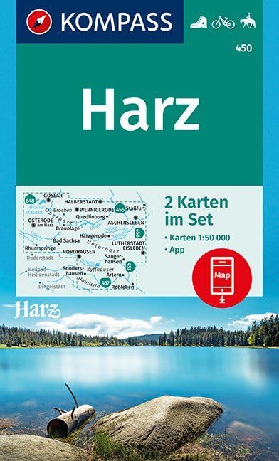 Harz 1:50 000 Leisure, Home & Garden Books