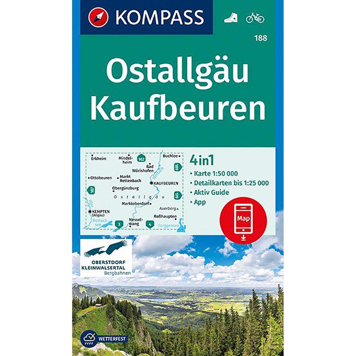 Ostallgäu, Kaufbeuren 1:50 000 Leisure, Home & Garden