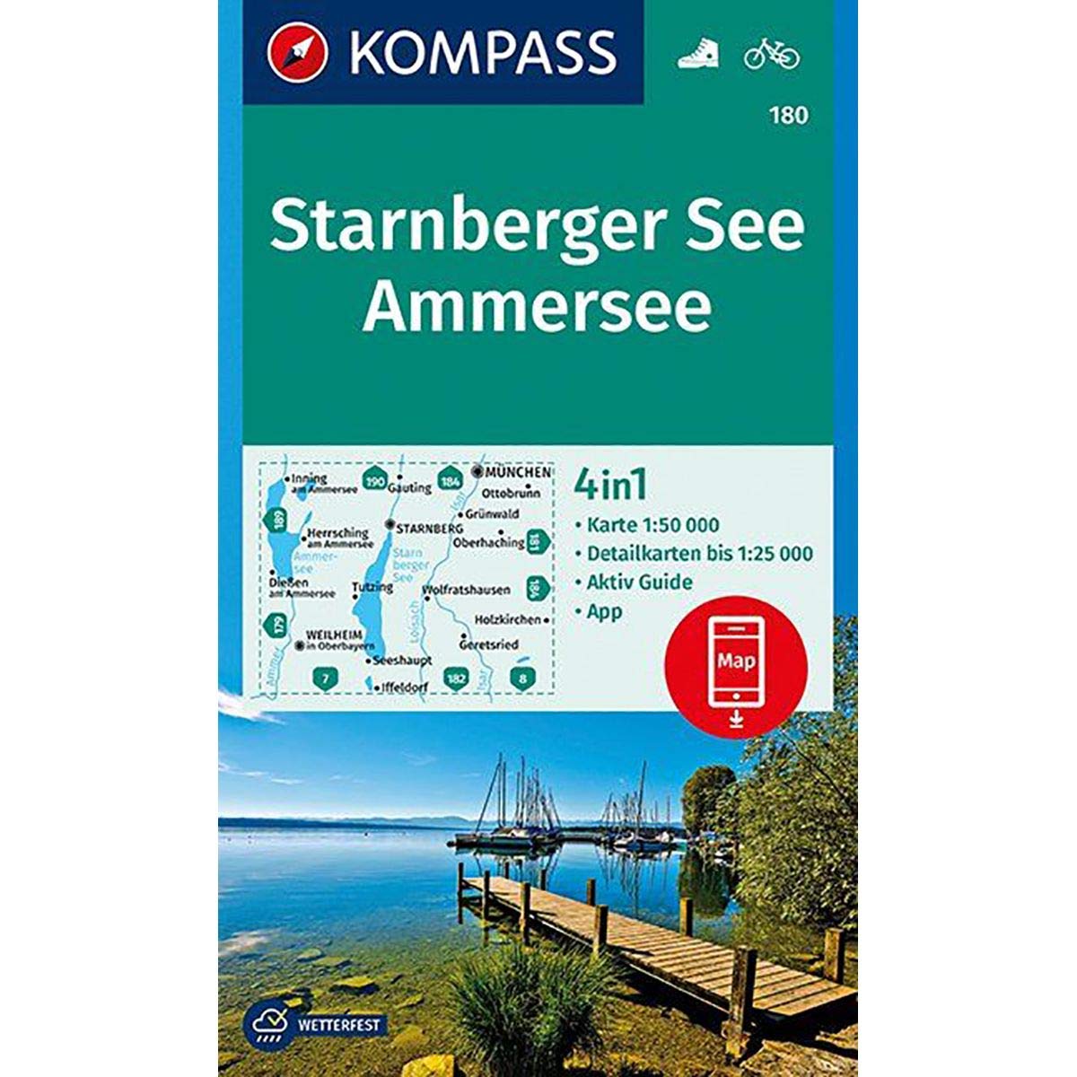 Starnberger See, Ammersee 1:50 000 Leisure, Home & Garden