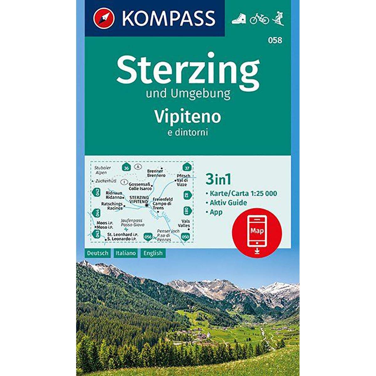 Sterzing und Umgebung, Vipteno e dintorni 1:25 000 Leisure, Home & Garden