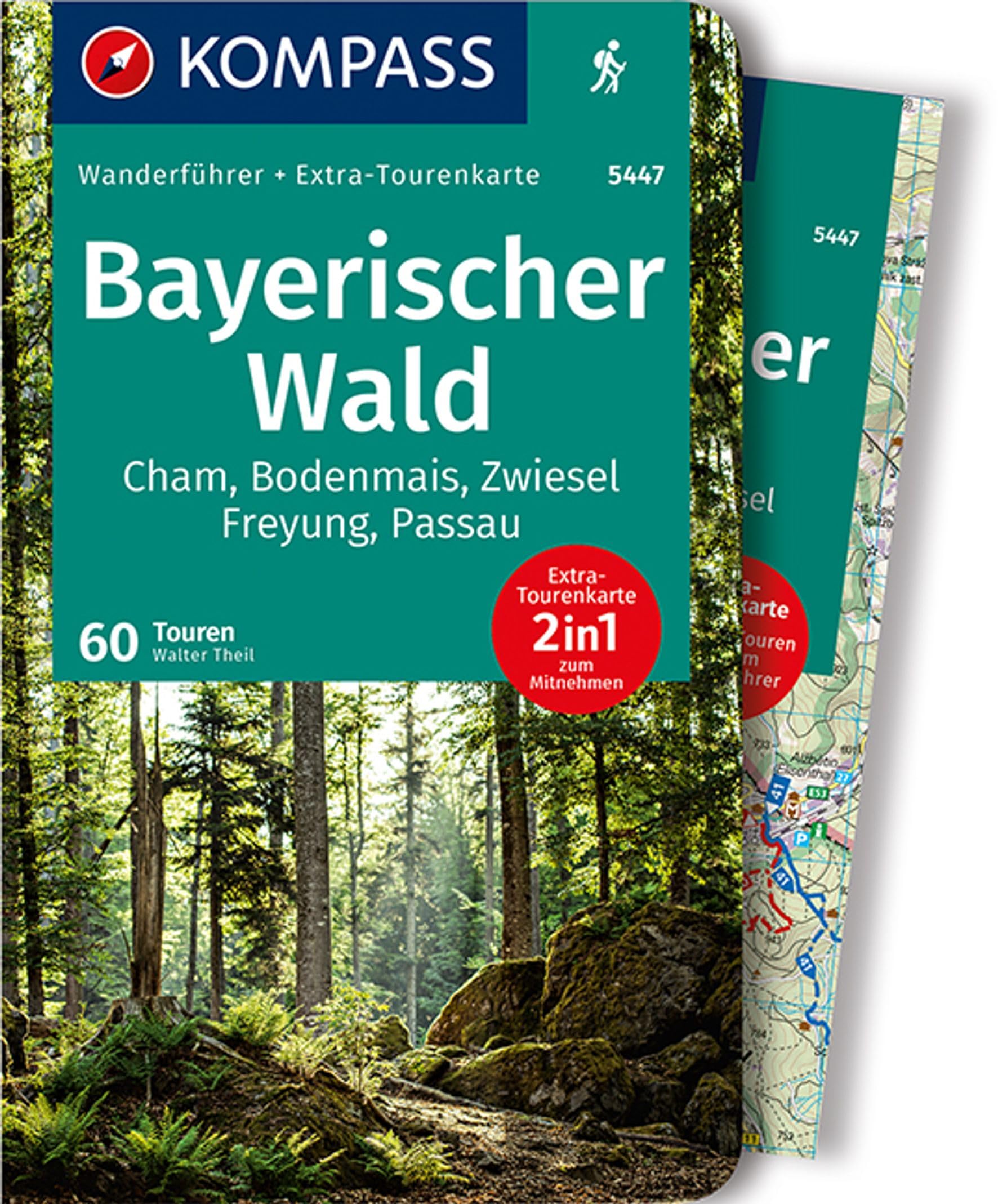 KOMPASS Wanderführer Bayerischer Wald, 60 Touren: mit Extra-Tourenkarte, GPX-Daten zum Download Travel Guides