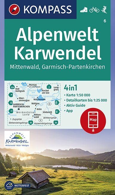 Alpenwelt Karwendel Mittenwald, Garmisch-Partenkirchen 1:50 000 Leisure, Home & Garden Books