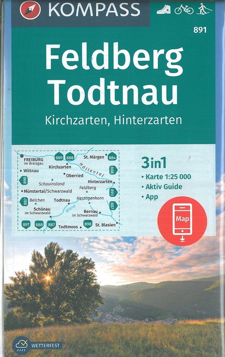 Feldberg, Todtnau, Kirchzarten, Hinterzarten 1:25 000 Leisure, Home & Garden