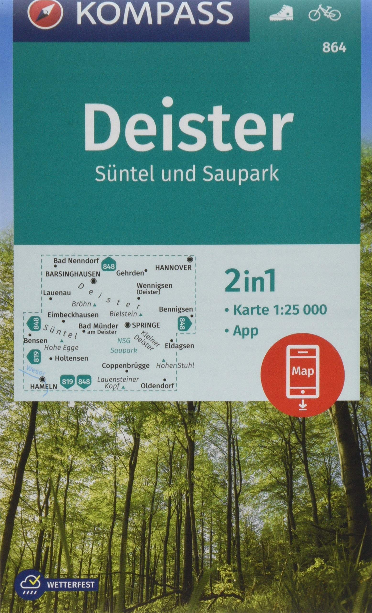 Deister, Süntel und Saupark 1:25 000 Leisure, Home & Garden