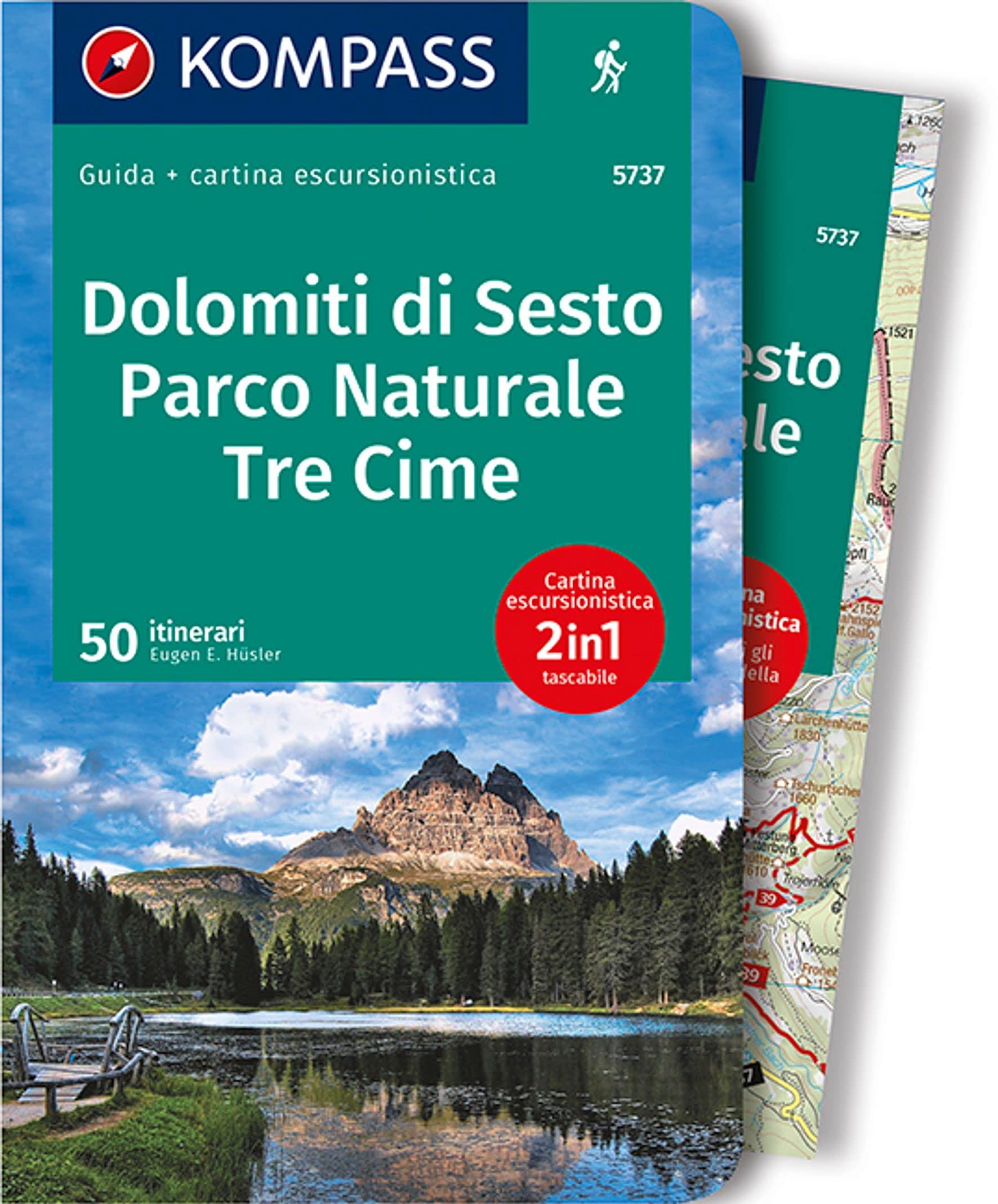 KOMPASS guida escursionistica Dolomiti di Sesto, Parco Naturale Tre Cime, italienische Ausgabe Travel