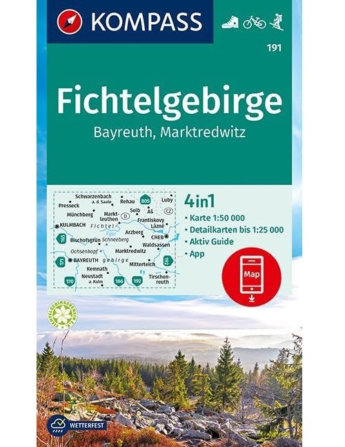 KV WK 191 Fichtelgebirge, Bayreuth, Marktredwitz 1:50 000 Leisure, Home & Garden