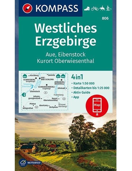 KV WK 806 Westliches Erzgebirge/Aue/Eibenstock/Kurort Oberwiesenthal 1:50 000 Leisure, Home & Garden