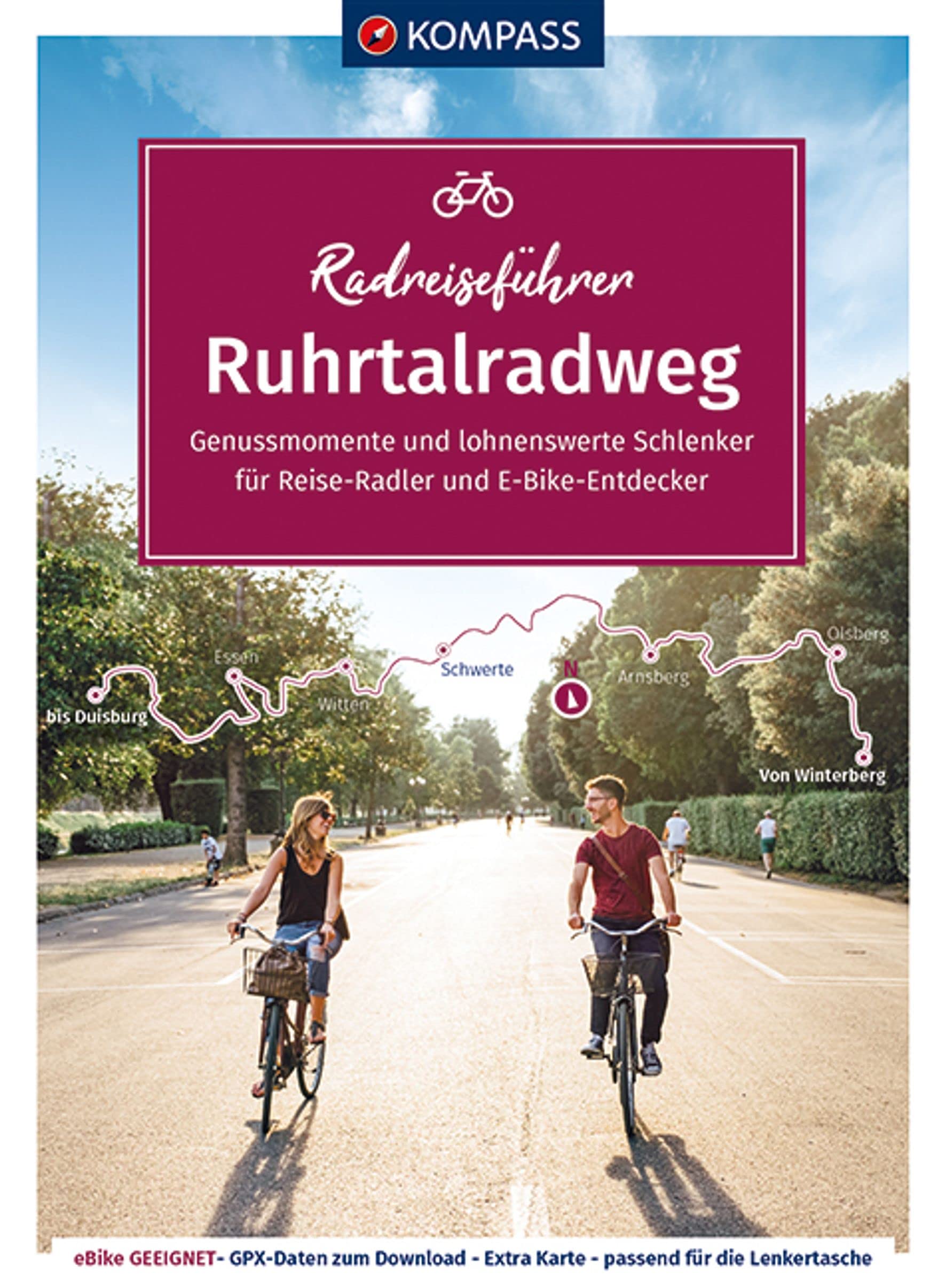 KOMPASS Radreiseführer Ruhrtalradweg: von Winterberg bis Duisburg - 230 km, mit Extra-Tourenkarte, Reiseführer und exakter Streckenbeschreibung Leisure, Home & Garden