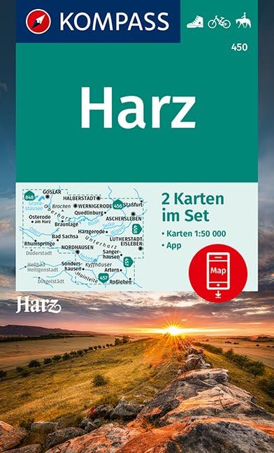 KOMPASS Wanderkarte Harz 1 : 50 000 book