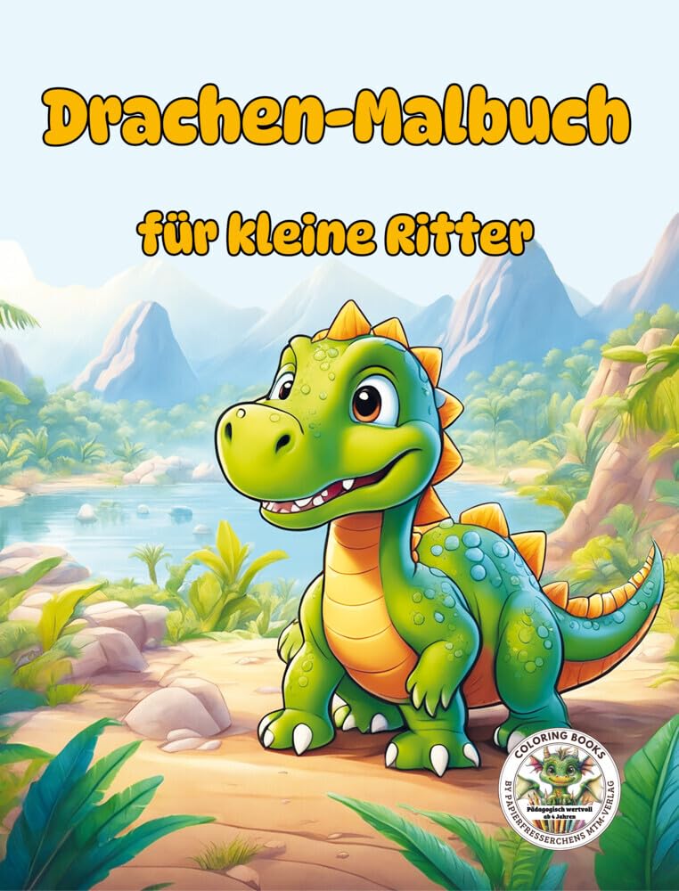 Drachen Malbuch für kleine Ritter: Qualitativ hochwertige Ausmalbilder in verschiedenen Schwierigkeitsstufen für Kinder von 4 bis 8 Jahren - Mehr als ... MTM-Verlag: Malbücher für Kinder) Hobbies & Crafts