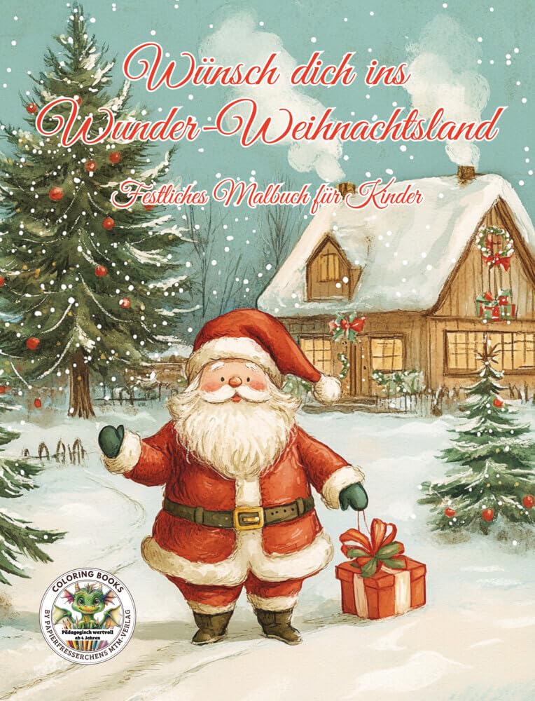 Wünsch dich ins Wunder-Weihnachtsland - Festliches Malbuch für Kinder: Qualitativ hochwertige Ausmalbilder in verschiedenen Schwierigkeitsstufen für ... MTM-Verlag: Malbücher für Kinder) Computer Science