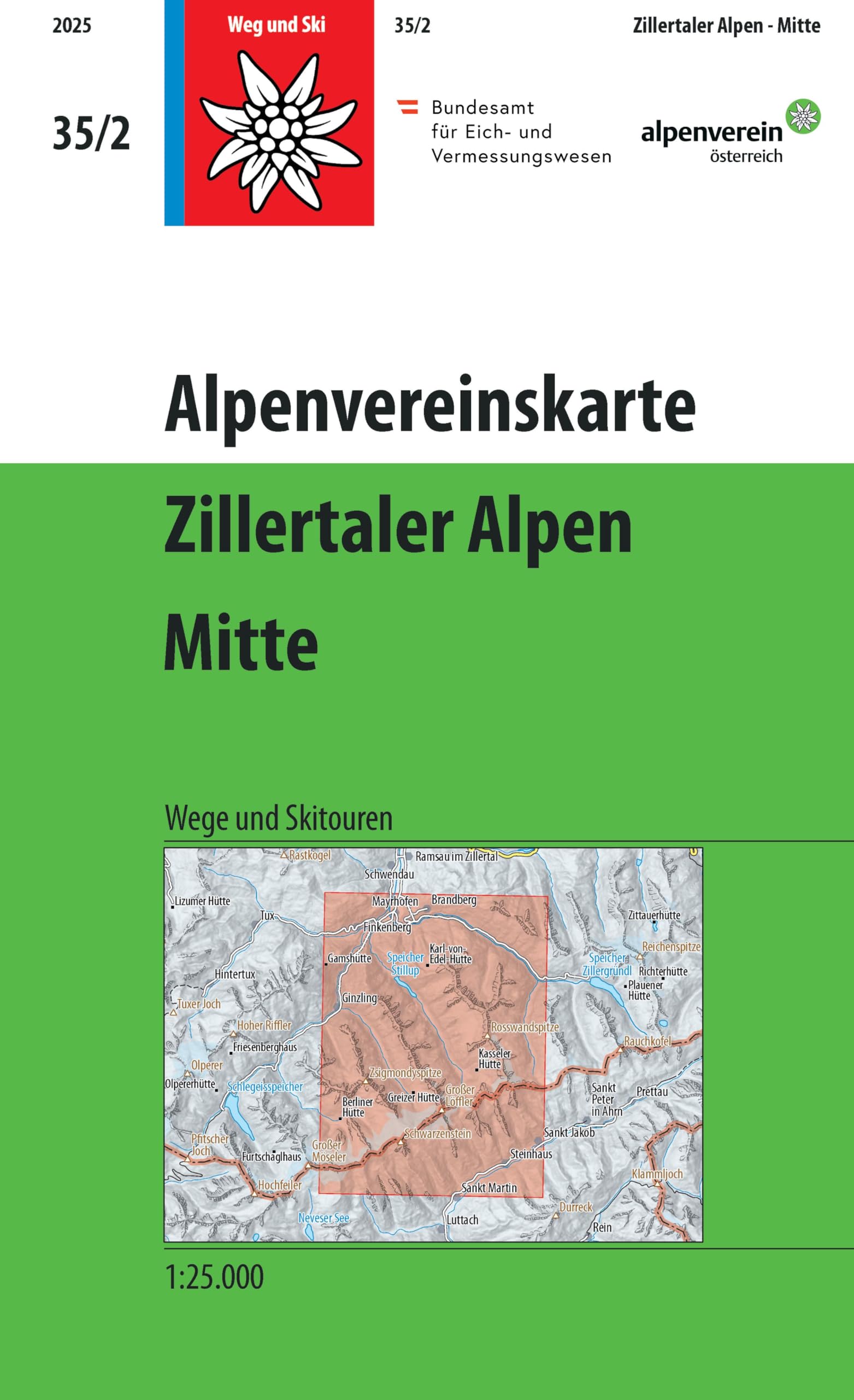 Alpenvereinskarte 1:25000 Leisure, Home & Garden