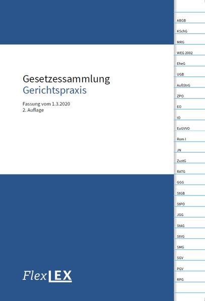 Gesetzessammlung Gerichtspraxis: Fassung vom 1.3.2020 Law