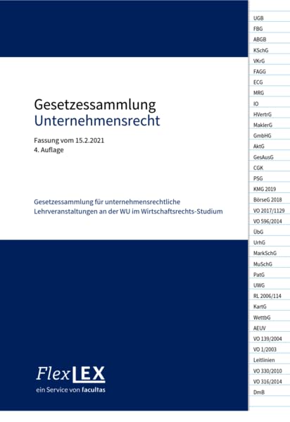 Gesetzessammlung Unternehmensrecht Law Books