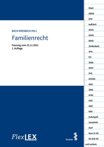 FlexLex Familienrecht: Fassung vom 15.11.2021 Law