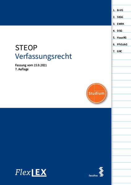 FlexLex STEOP Verfassungsrecht │Studium: Fassung vom 15.9.2021 Law