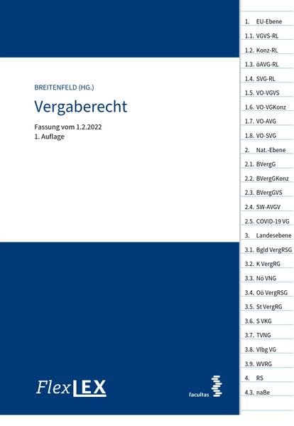 FlexLex Vergaberecht: Fassung vom 1.2.2022 Law