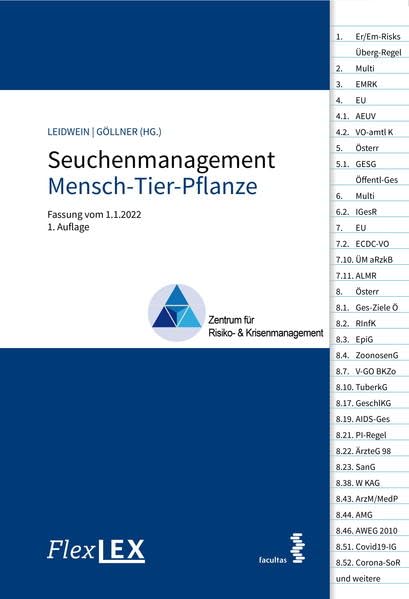FlexLex Seuchenmanagement – Mensch-Tier-Pflanze: Fassung vom 1.1.2022 Law