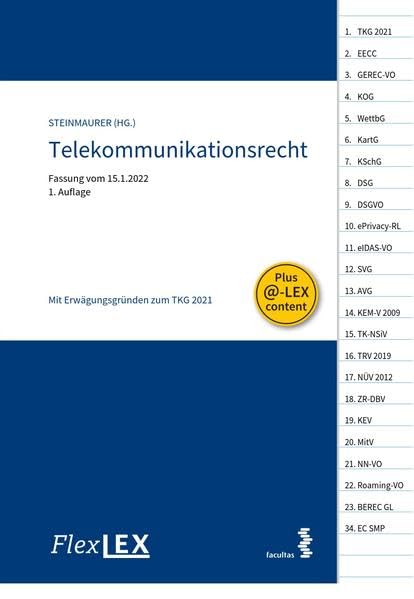 FlexLex Telekommunikationsrecht: Fassung vom 15.1.2022 Law