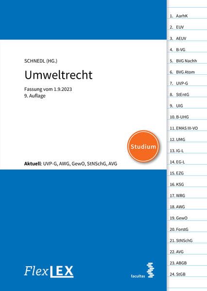 FlexLex Umweltrecht | Studium: Fassung vom 1.9.2023 Law