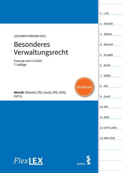 FlexLex Besonderes Verwaltungsrecht │ Studium: Fassung vom 1.9.2023 Law