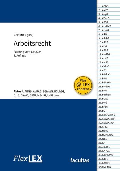 FlexLex Arbeitsrecht: Fassung vom 1.9.2024 Law
