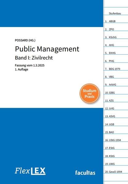 FlexLex Public Management | Band I: Zivilrecht: Fassung vom 1.3.2025 Law