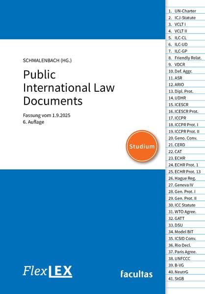 FlexLex Public International Law Documents | Studium: Fassung vom 1.9.2025 Law